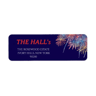 Elegant Patriotic Fireworks 4th of July Wedding