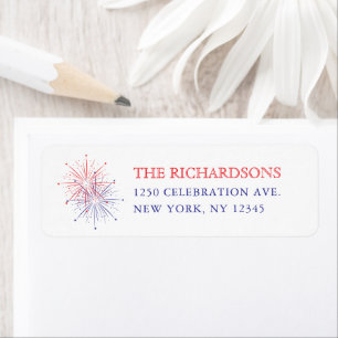 Elegant Patriotic Fireworks   4th of July Wedding