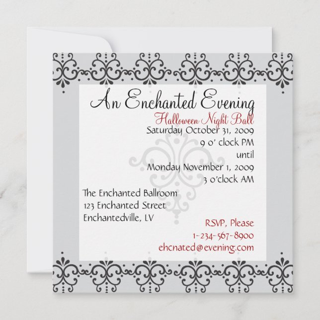 Elegant Patteern 4 Invitation (Front)