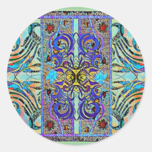 Elegant Pattern 57793 Classic Round Sticker