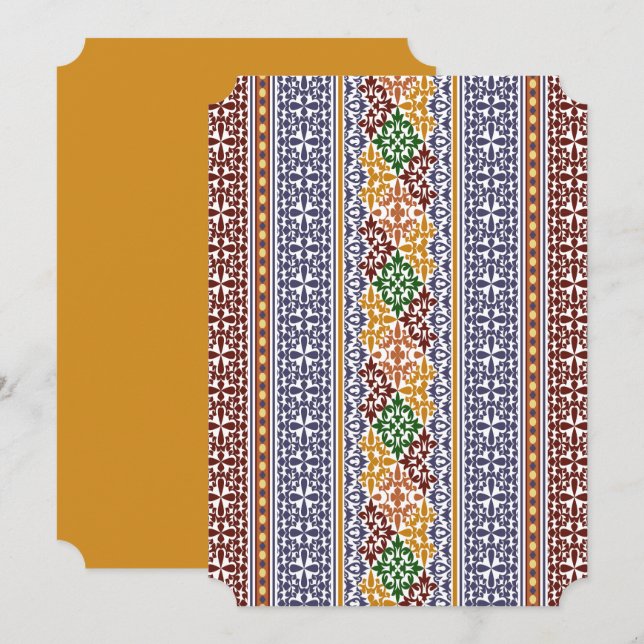 elegant pattern invitation (Front/Back)