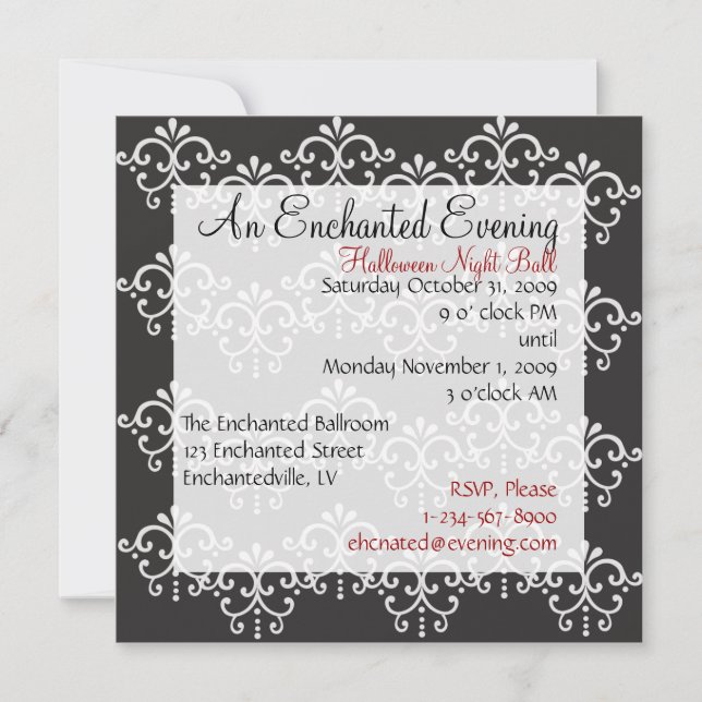 Elegant Pattern Invitation (Front)