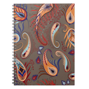 Elegant pattern. paisley illustration.  notebook