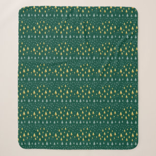 Elegant pattern with a touch of Christmas Sherpa Blanket