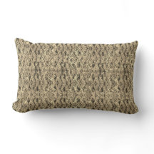 Elegant Patterned Lumbar Pillow
