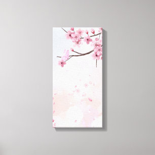  Elegant Peach Blossom Wall Art – Soft Watercolor 