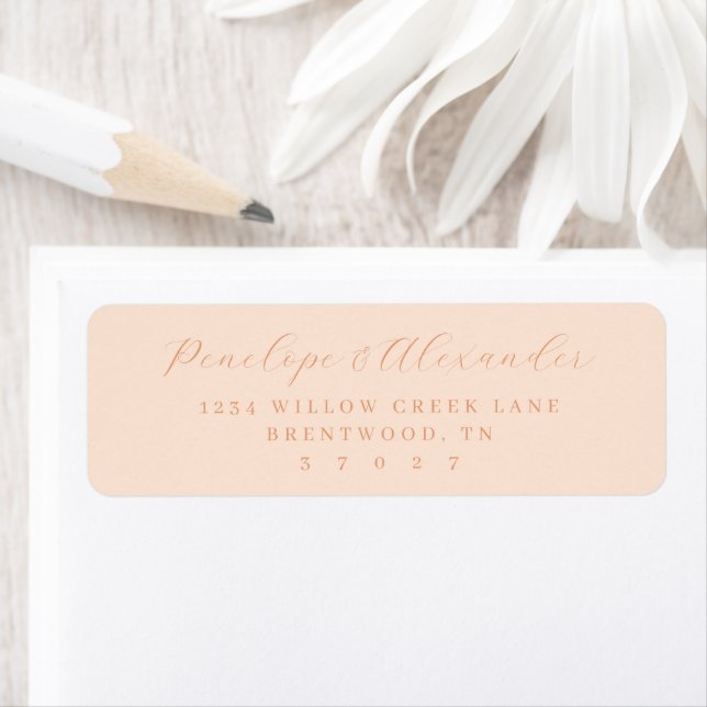 Elegant Peach Calligraphy (Insitu)