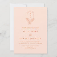 Elegant Peach Fuzz Wedding