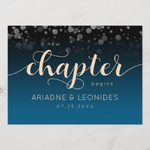 Elegant Peach Oceanic Blue Wedding A New Chapter Programme