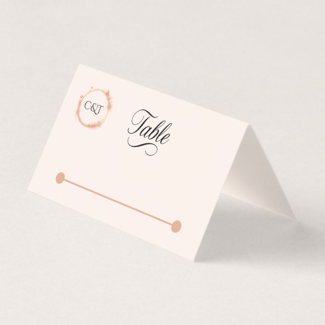 Elegant Peach Sparkle Wedding Script Calligraphy (Front)