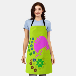 elegant peacock apron