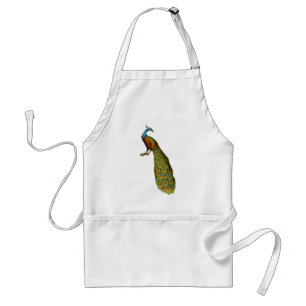 Elegant Peacock Art Animal Apron