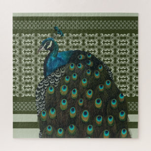 Elegant Peacock Bird Bird Lovers Jigsaw Puzzle