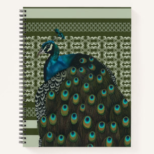 Elegant Peacock Bird Bird Lovers Notebook