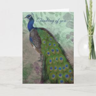 Elegant Peacock  Card