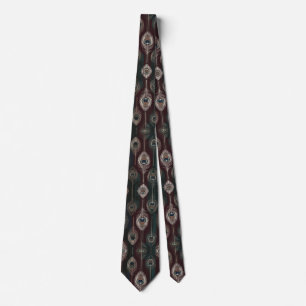 Elegant Peacock Feather Tie