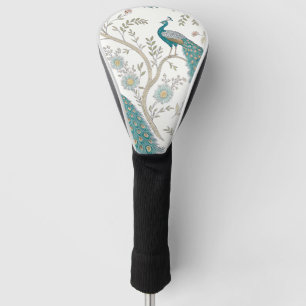 Elegant Peacock Floral Vintage (4) Golf Head Cover