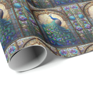 Elegant Peacock Gift Wrap Wrapping Paper