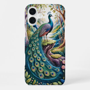 Elegant Peacock in Enchanted Forest Case