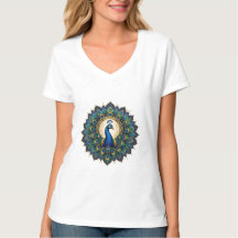 Elegant Peacock Mandala Toddler T-Shirt | Colourfu