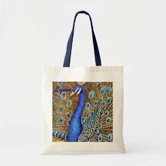 Elegant Peacock Tote