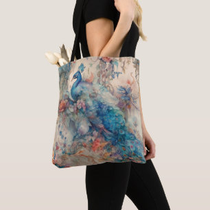 Elegant Peacock Tote Bag