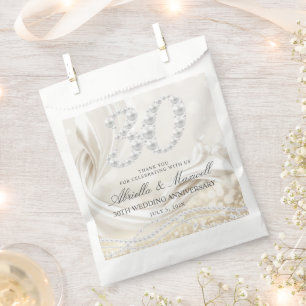 Elegant Pearl 30th Anniversary Favour Bags