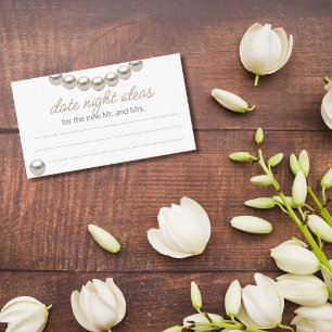 Elegant Pearl Date night ideas  Enclosure Card