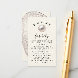 Elegant Pearl Little Treasure Chic Books For Baby Enclosure Card