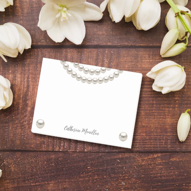 Elegant Pearl Necklace Post-it Notes (Creator Uploaded)