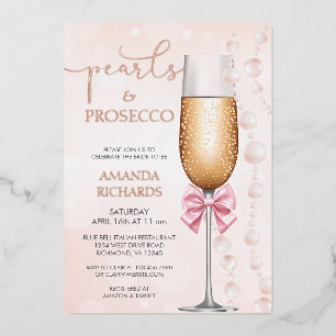 Elegant Pearls and Prosecco Bridal Shower