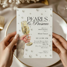 Elegant Pearls and Prosecco Brunch Bridal Shower
