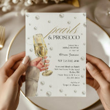 Elegant Pearls and Prosecco Brunch Bridal Shower