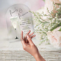 Elegant Pearls and Prosecco Flute Bridal Shower
