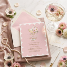 Elegant Pearls and Prosecco Pink Bridal Shower 