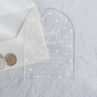 Elegant Pearls Bridal Shower Arch