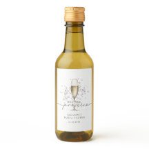 Elegant Pearls & Prosecco Bridal Shower Favour