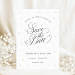 Elegant Pearls Wedding Save the Date Invitation<br><div class="desc">Elegant Pearls Wedding Save the Date Invitation 
Announce your big day with sophistication using the White Pearls Wedding Save the Date. The pearl images and elegant typography create a timeless look that sets the tone for your upcoming celebration,  giving guests a glimpse of your refined wedding style.</div>