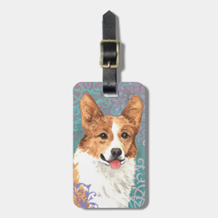 Elegant Pembroke Welsh Corgi Luggage Tag