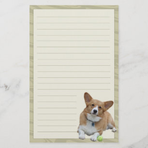 Elegant Pembroke Welsh Corgi Stationery