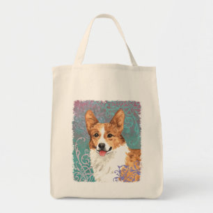 Elegant Pembroke Welsh Corgi Tote Bag