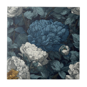 Elegant Peonies Ceramic Tiles  For Tiled Surface