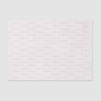 Elegant Peony Blush Floral Wedding Monogram Tissue Paper