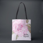 Elegant Peony Flower Floral Wedding Personalised Tote Bag<br><div class="desc">An elegant gift for the newlyweds. Email me @ JMR_Designs@yahoo.com if you need assistance or have any special request.</div>