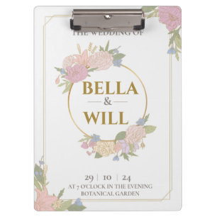 Elegant Peony Lily Rose Wedding    Clipboard