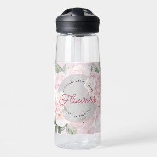 Elegant Peony We'd Pick You Grandkids Names Water Bottle