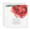 Elegant peony wedding invitation