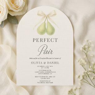 Elegant Perfect Pair Couples Shower Invitation