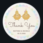 Elegant Perfect Pear Whimsical Wedding Thank You Magnet<br><div class="desc">Elegant Perfect Pear Whimsical Wedding Thank You magnet</div>