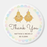 Elegant Perfect Pear Whimsical Wedding Thank You